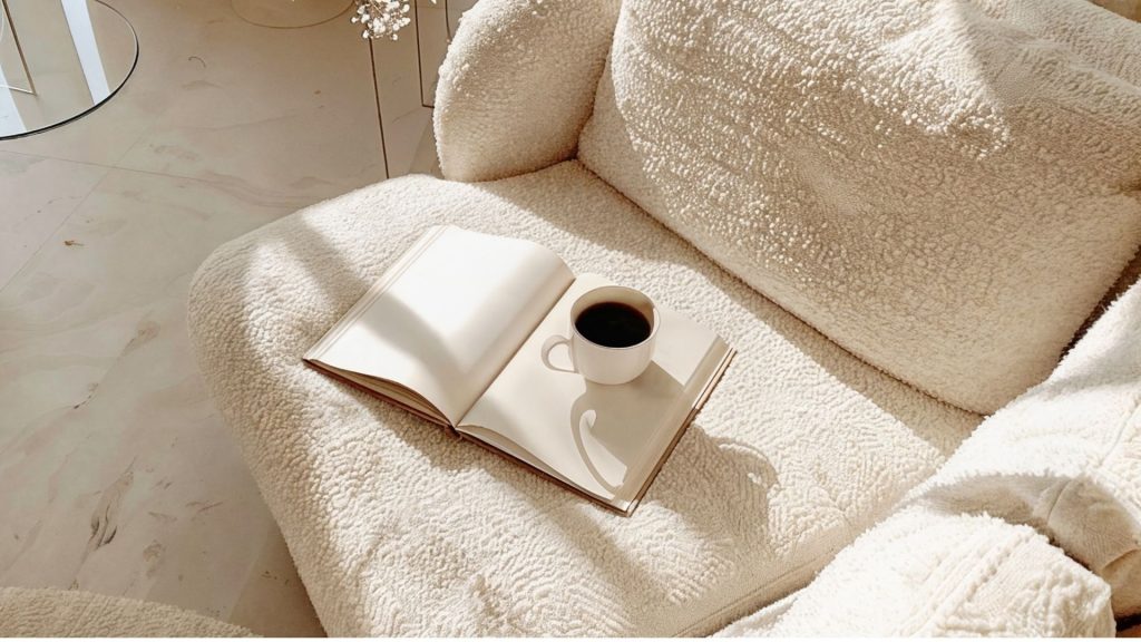 Clinical Mind Psychiatry 6 Notebook and coffee cup symbolizing reflection and mental wellness